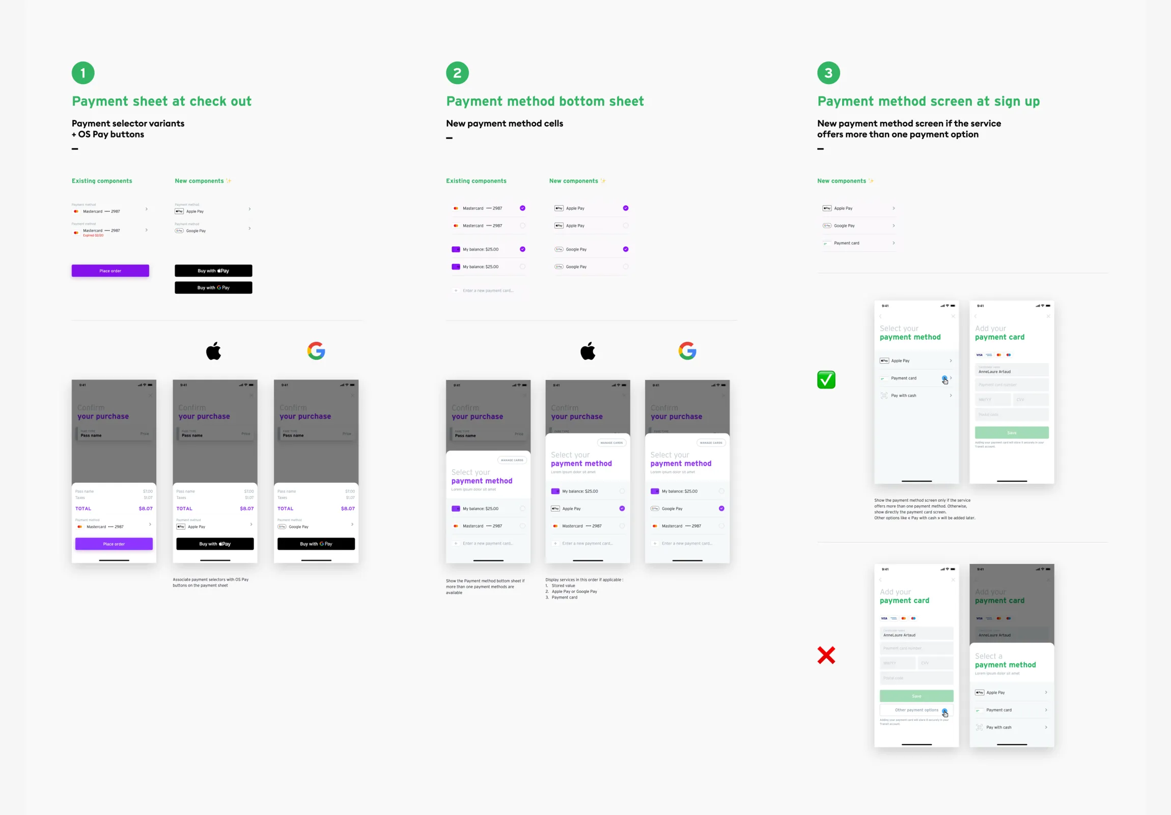 Intégrations Apple/Google pay